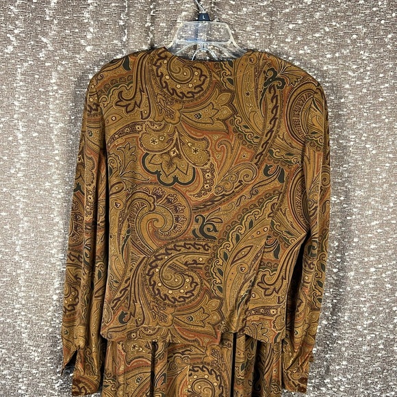 Liz Claiborne 2 Piece Skirt Set‎ Paisley Brown - Picture 6 of 9